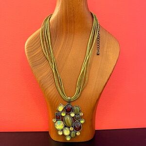 Elegant Multicolor Gemstone Necklace